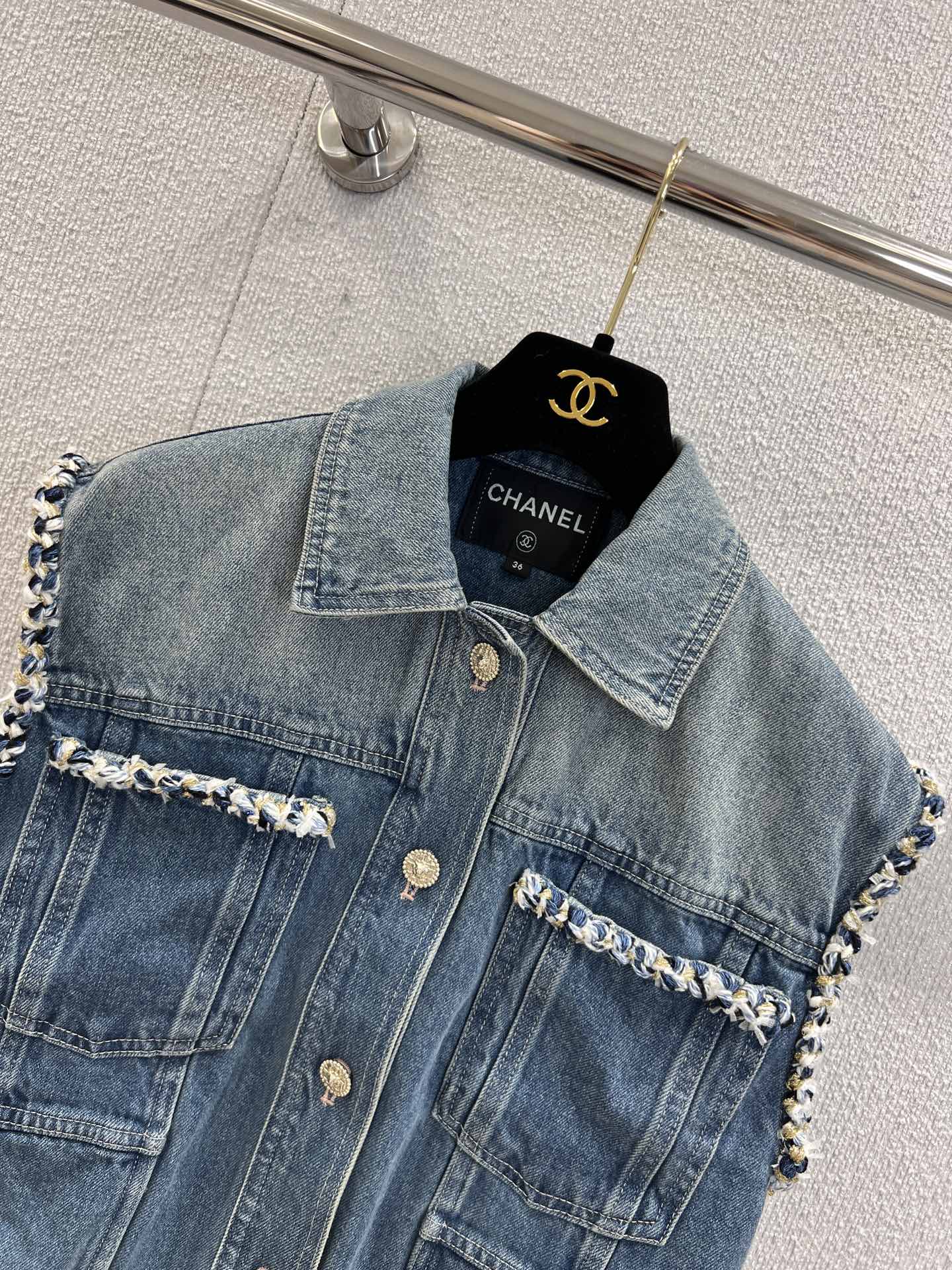 Chan 25fw denim vest