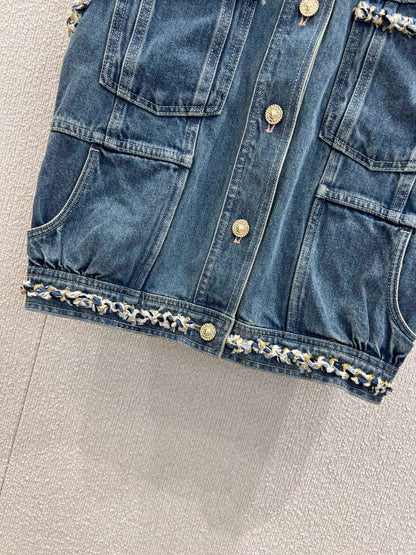 Chan 25fw denim vest