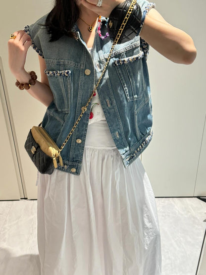 Chan 25fw denim vest