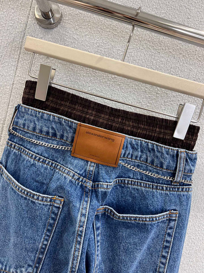 Alex 25fw patch jeans
