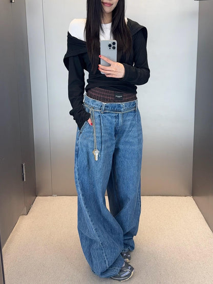 Alex 25fw patch jeans