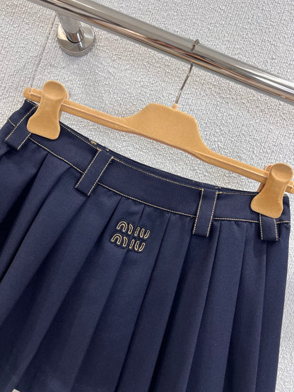Miu 25ss pleated skirt