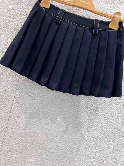 Miu 25ss pleated skirt