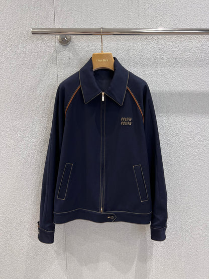 Miu 25fw embroidered jacket