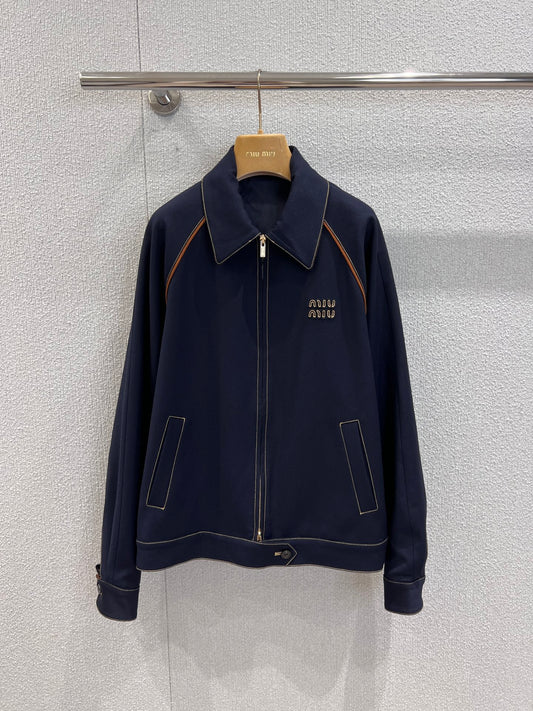 Miu 25fw embroidered jacket