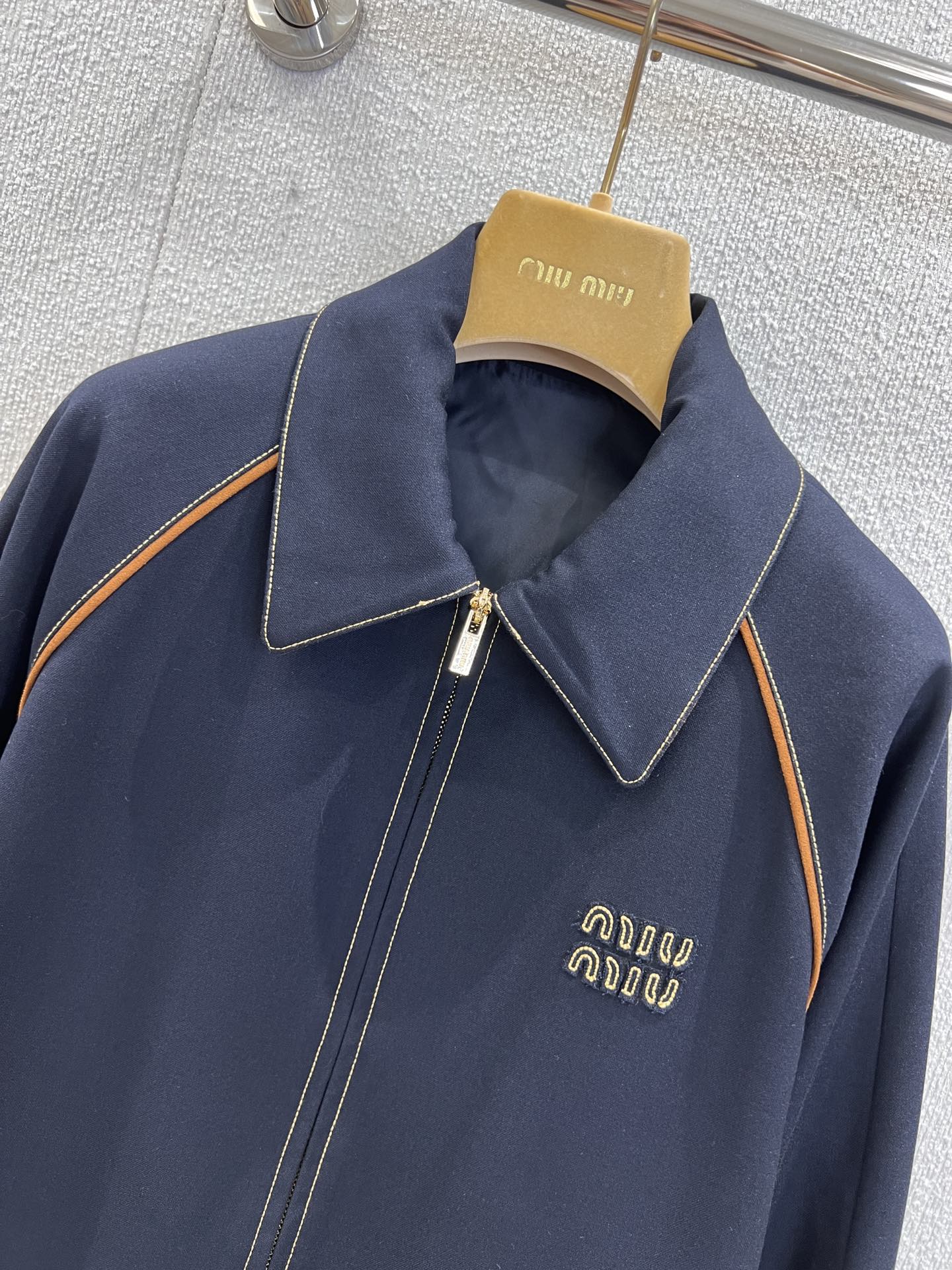 Miu 25fw embroidered jacket