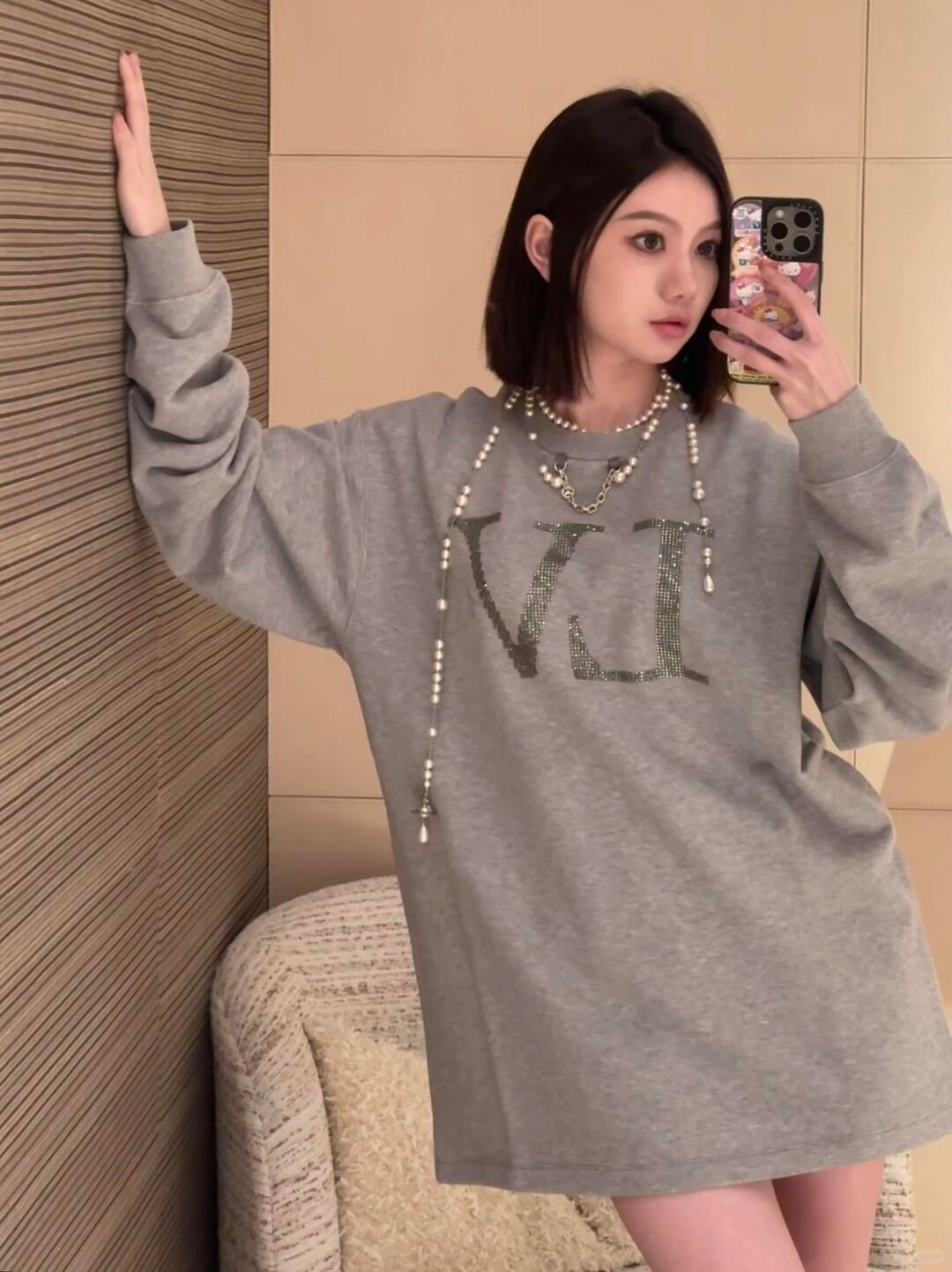 1ou 25fw long sweatshirt