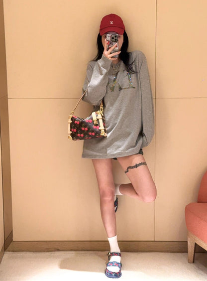 1ou 25fw long sweatshirt