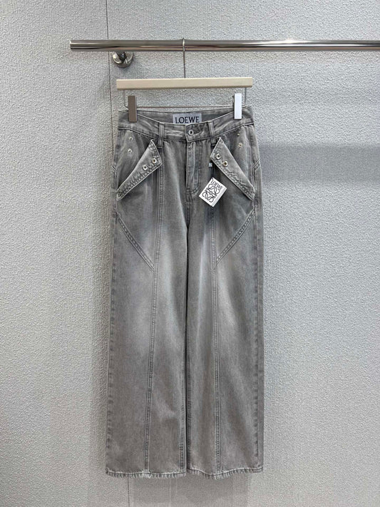 Loe 25ss embroidered jeans
