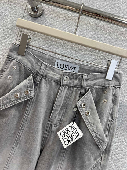 Loe 25ss embroidered jeans