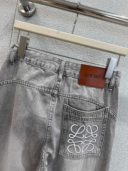 Loe 25ss embroidered jeans