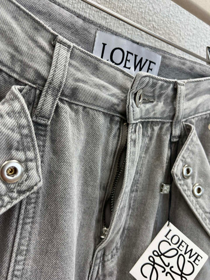 Loe 25ss embroidered jeans