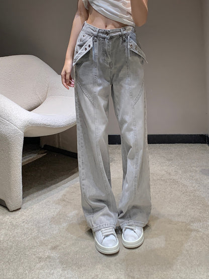 Loe 25ss embroidered jeans