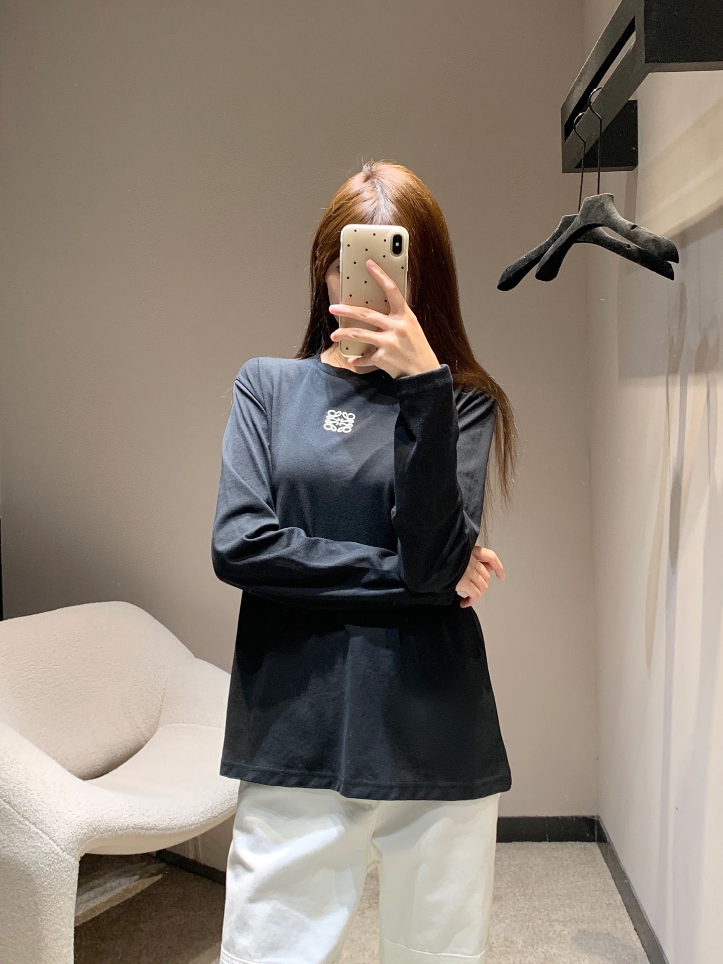 Loe 25fw long-sleeved T-shirt