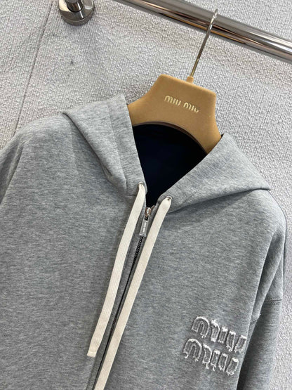 Miu 25fw embroidered jacket