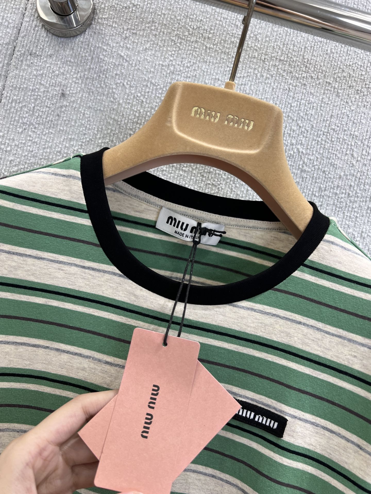 Miu 25ss short-sleeved T-shirt