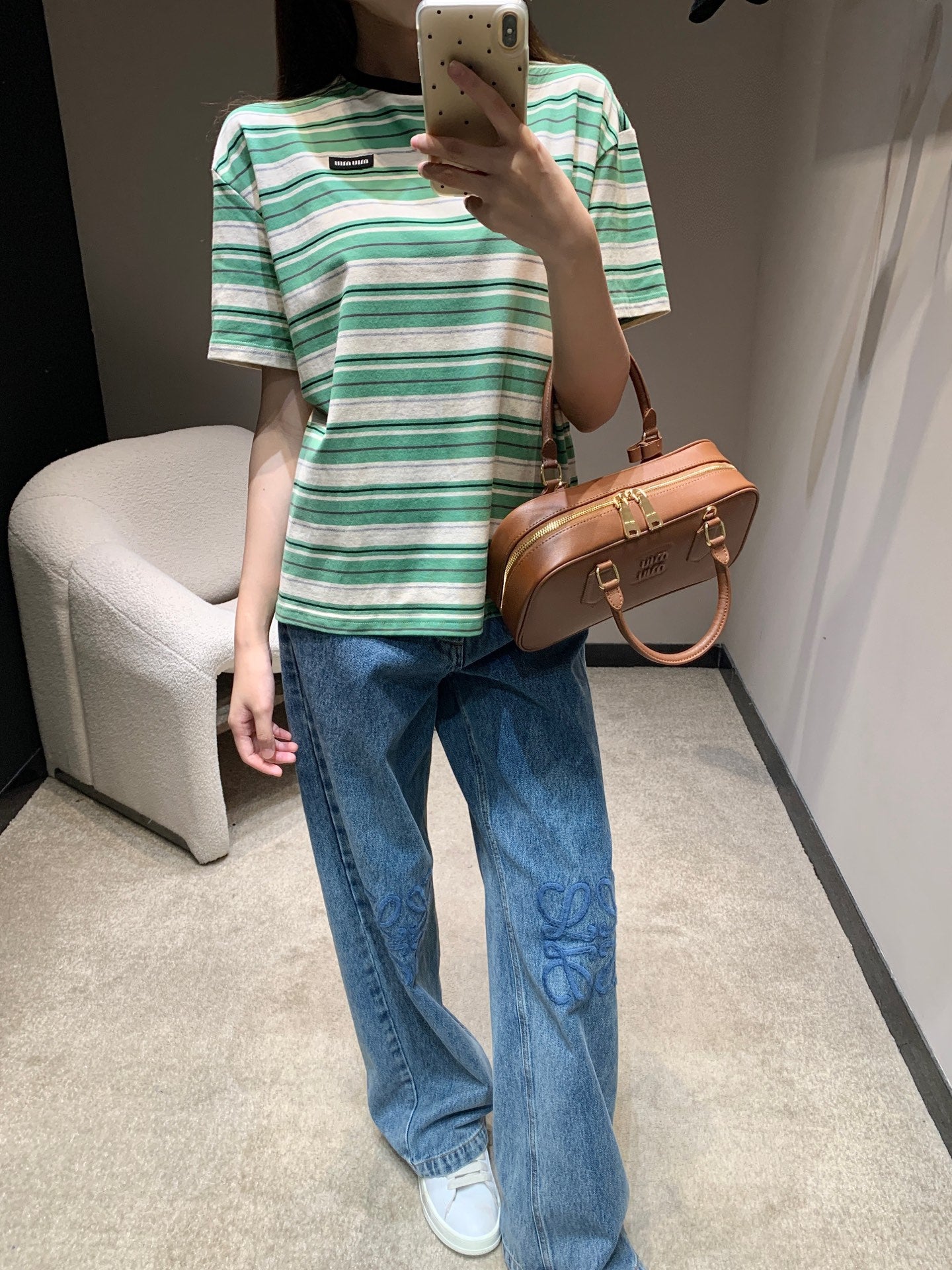 Miu 25ss short-sleeved T-shirt