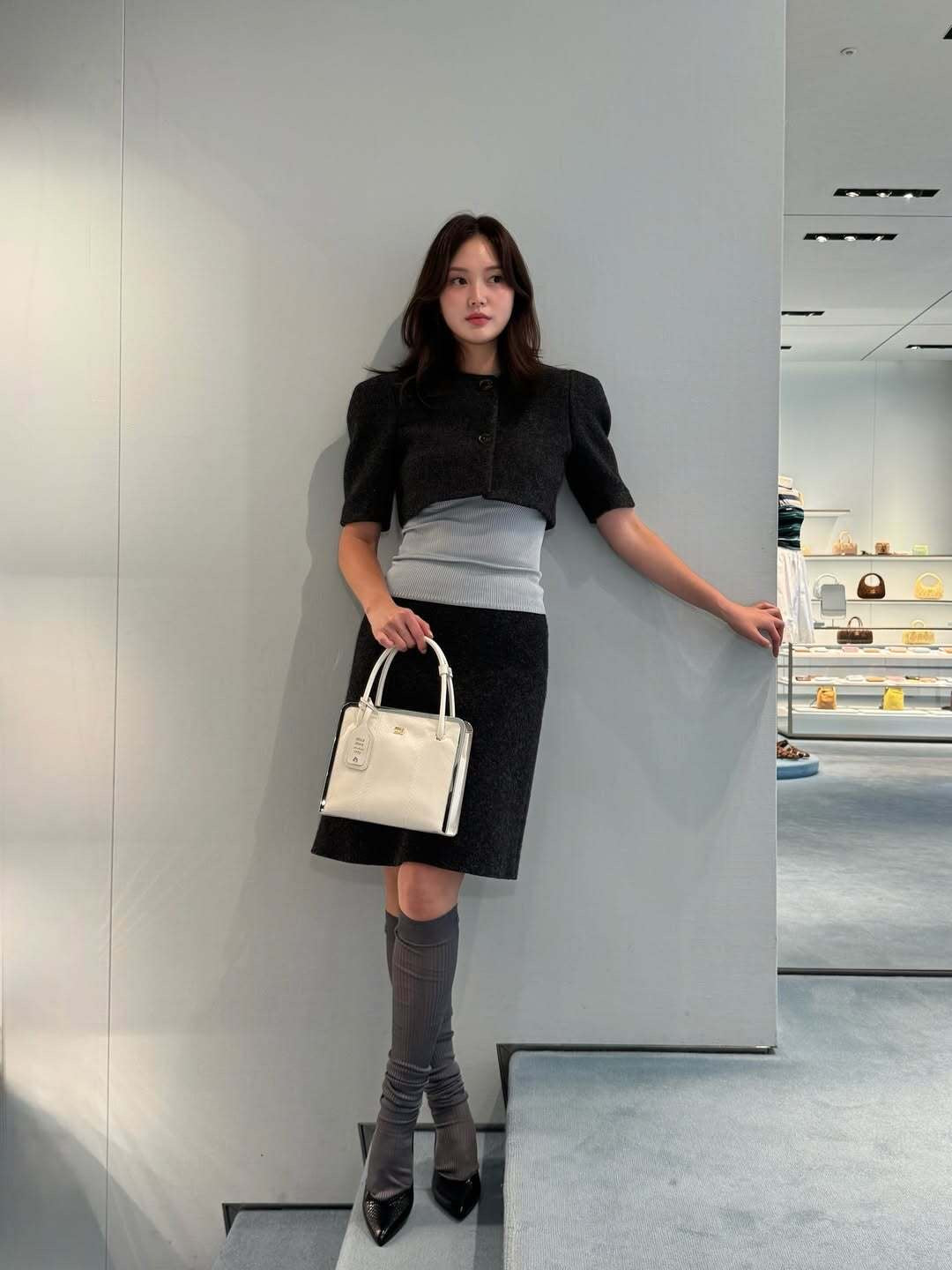 Miu 25fw wool suit