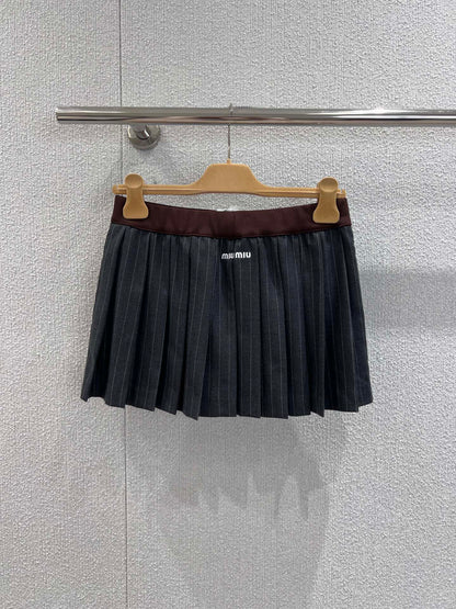 Miu 25fw pleated skirt
