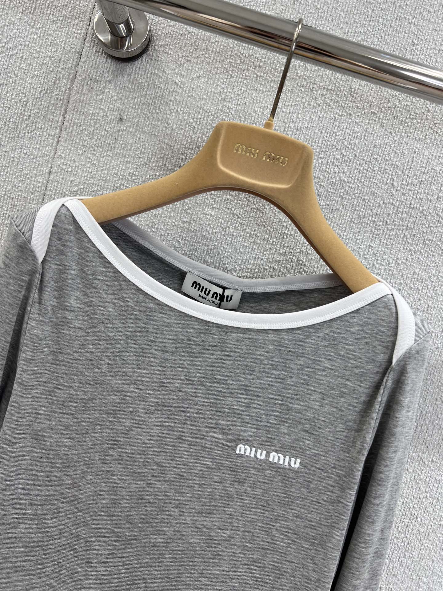 Miu 25fw embroidered T-shirt