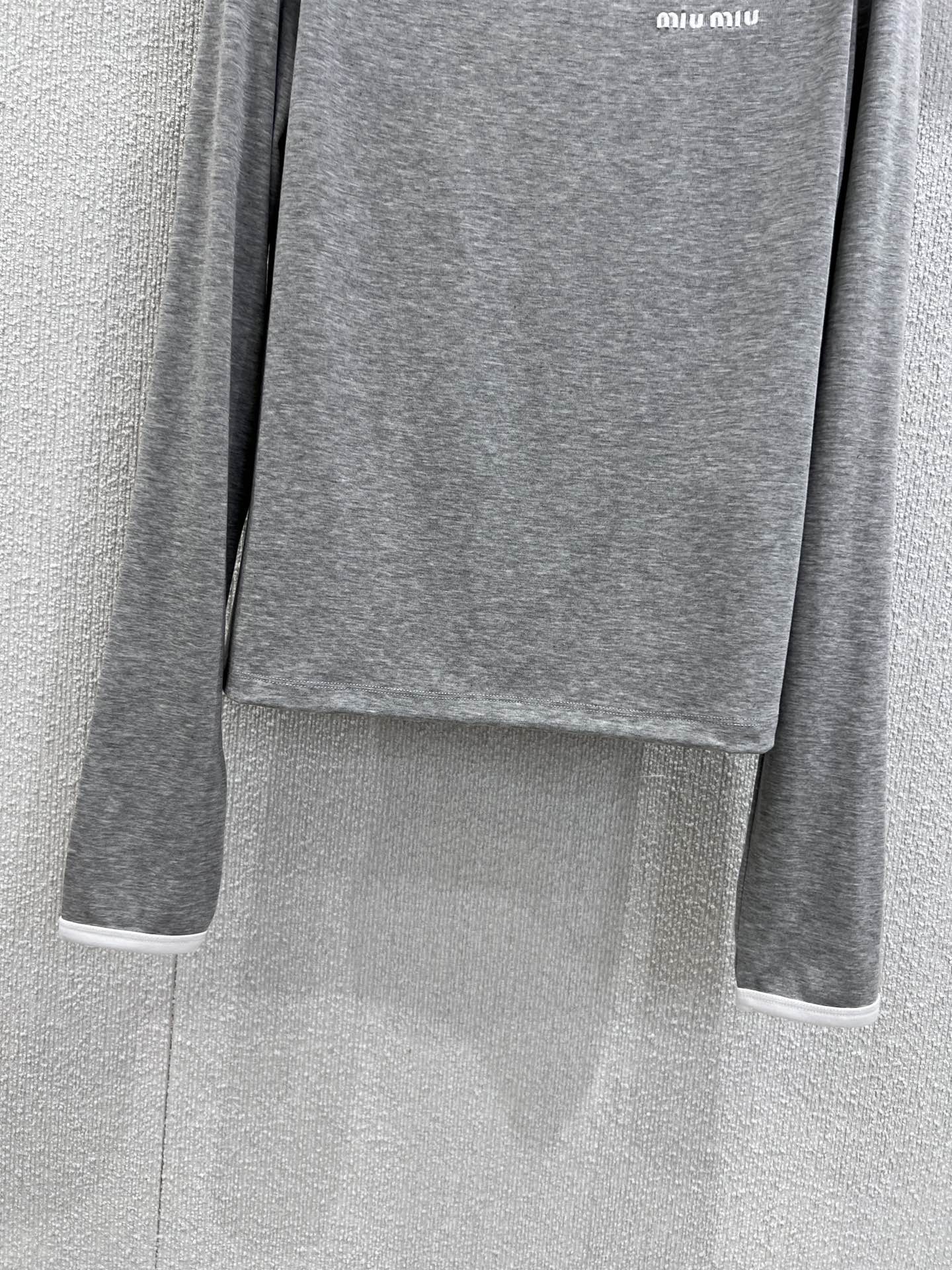 Miu 25fw embroidered T-shirt