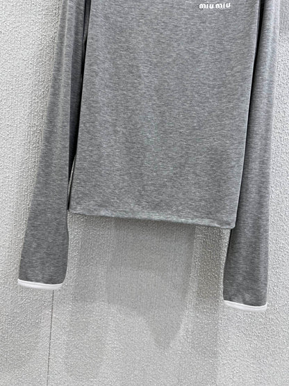 Miu 25fw embroidered T-shirt