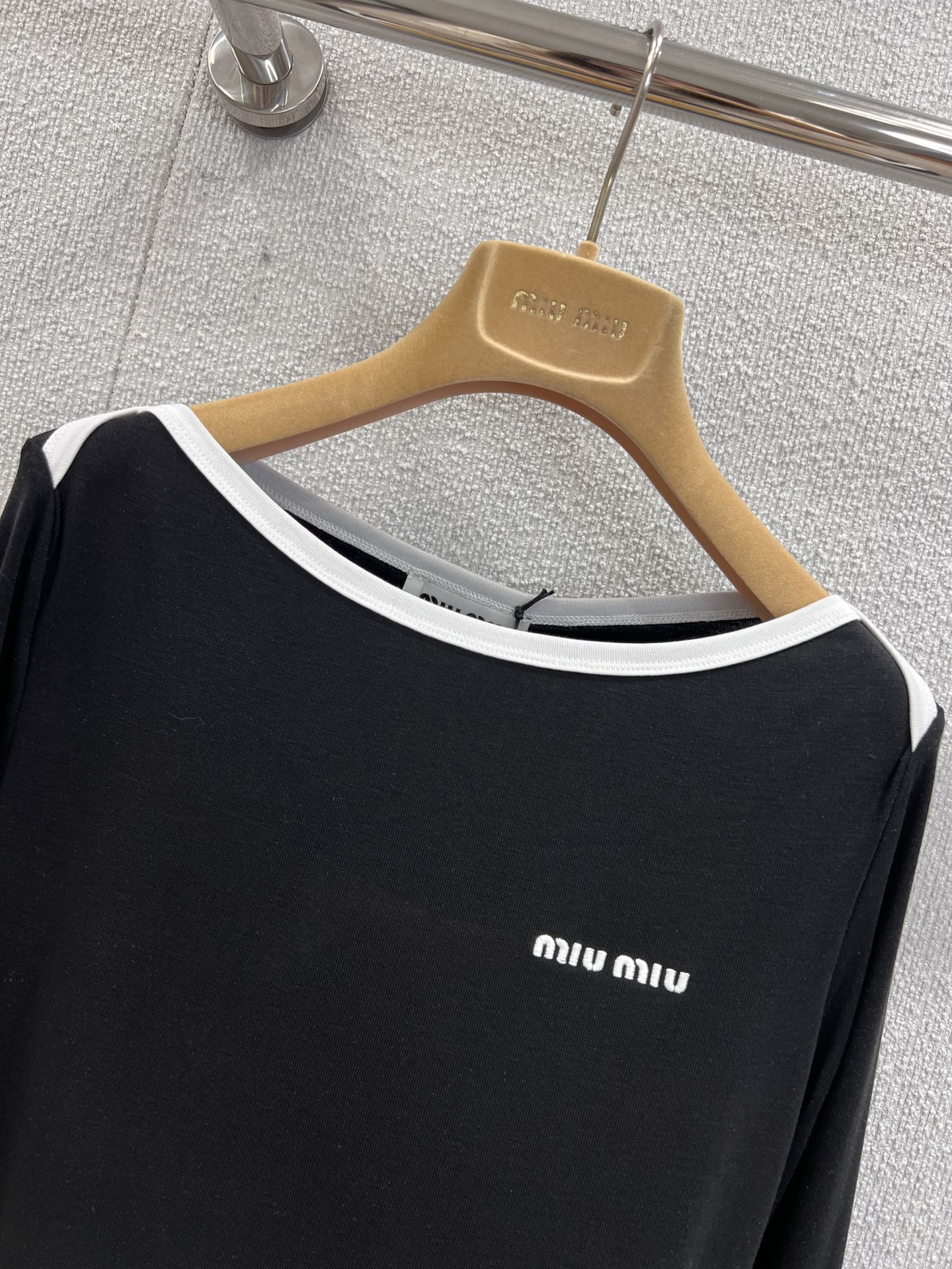Miu 25fw embroidered T-shirt