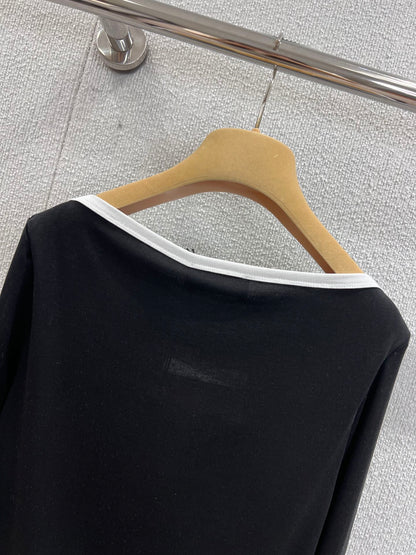 Miu 25fw embroidered T-shirt