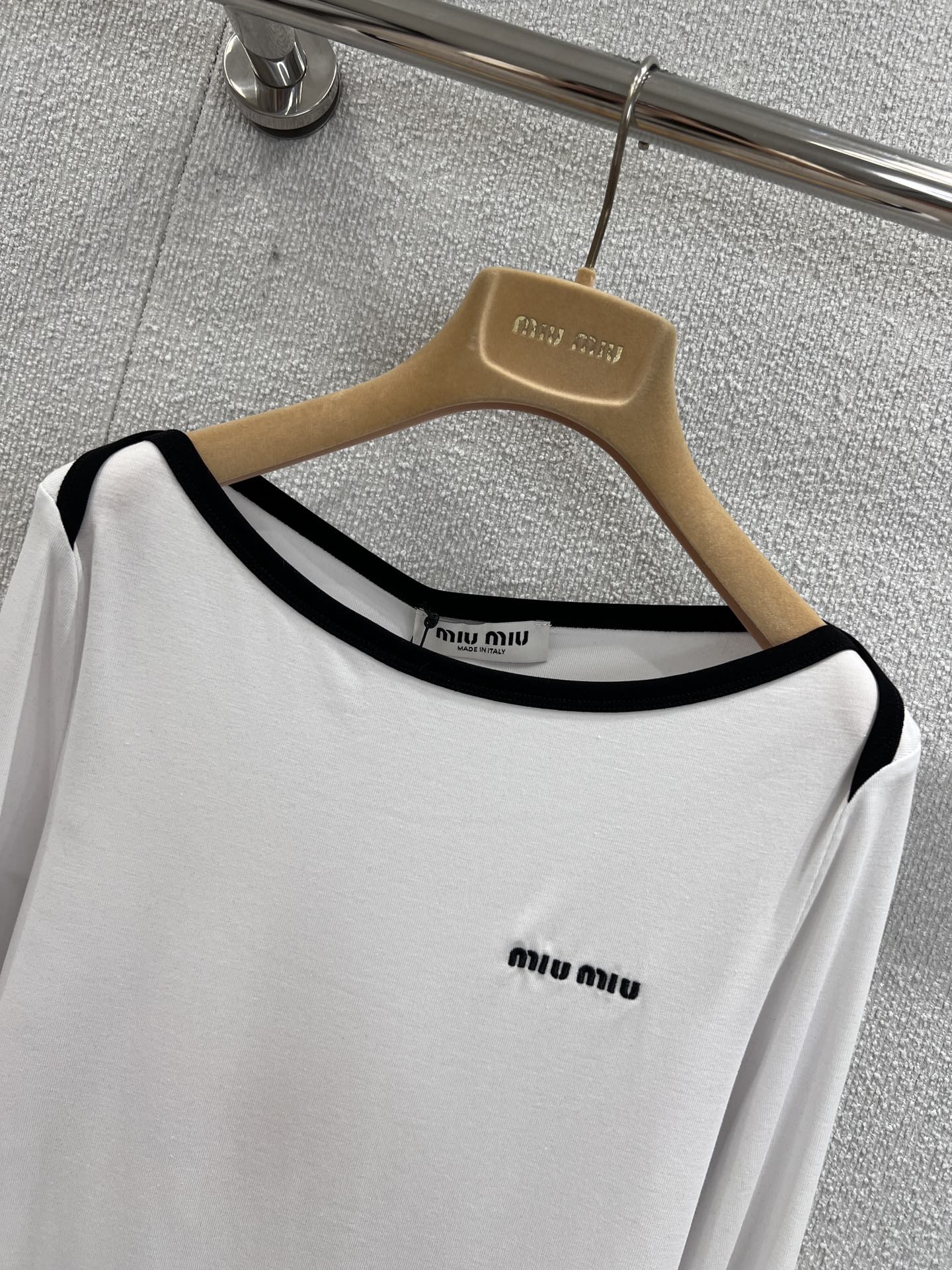 Miu 25fw embroidered T-shirt