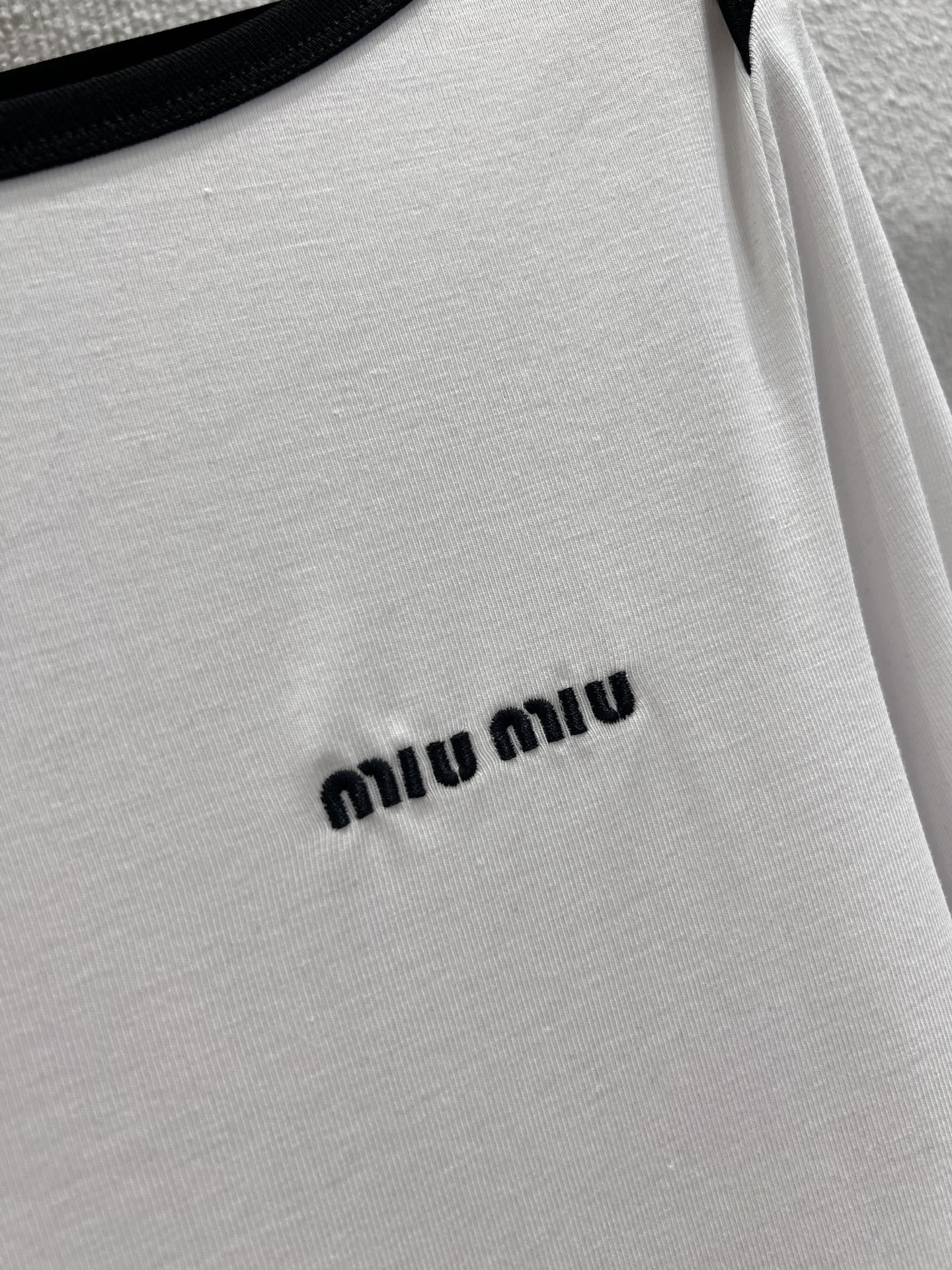 Miu 25fw embroidered T-shirt