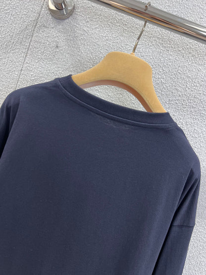 Miu 25fw embroidered sweatshirt