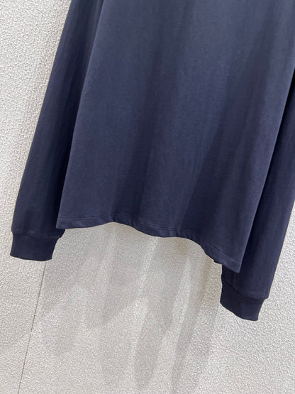 Miu 25fw embroidered sweatshirt
