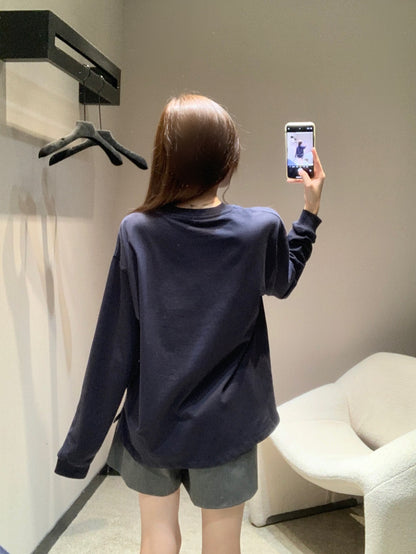 Miu 25fw embroidered sweatshirt
