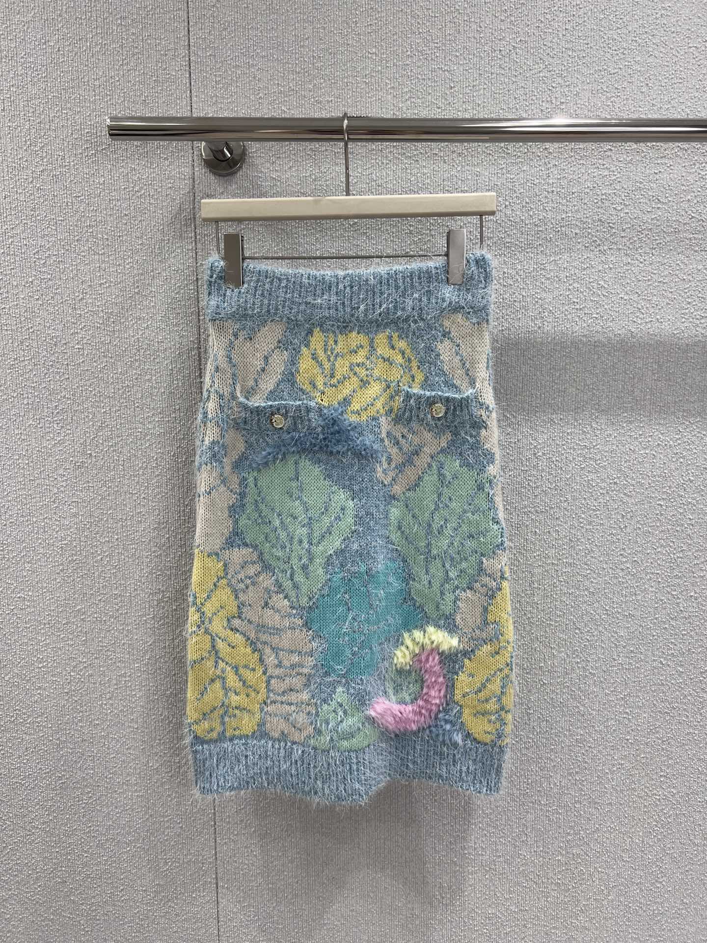 Chan 25fw  Colorful Knit skirt
