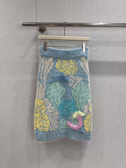 Chan 25fw  Colorful Knit skirt