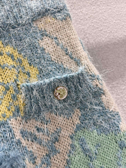 Chan 25fw  Colorful Knit skirt