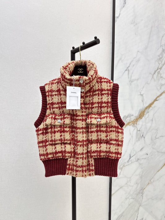 Chan 25fw woven down vest
