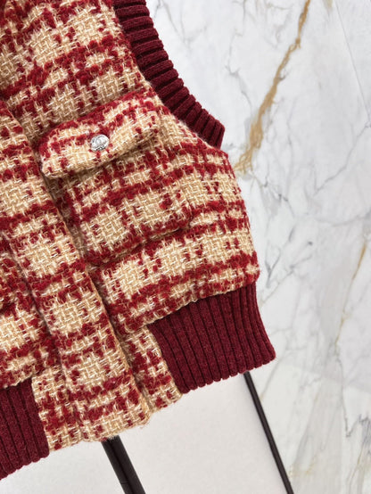Chan 25fw woven down vest
