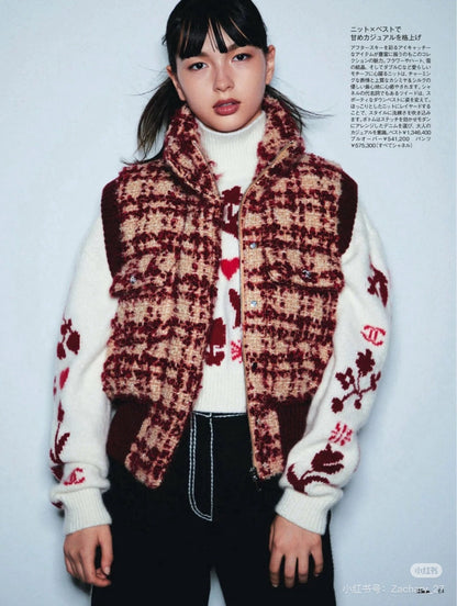 Chan 25fw woven down vest