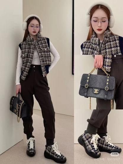 Chan 25fw woven down vest