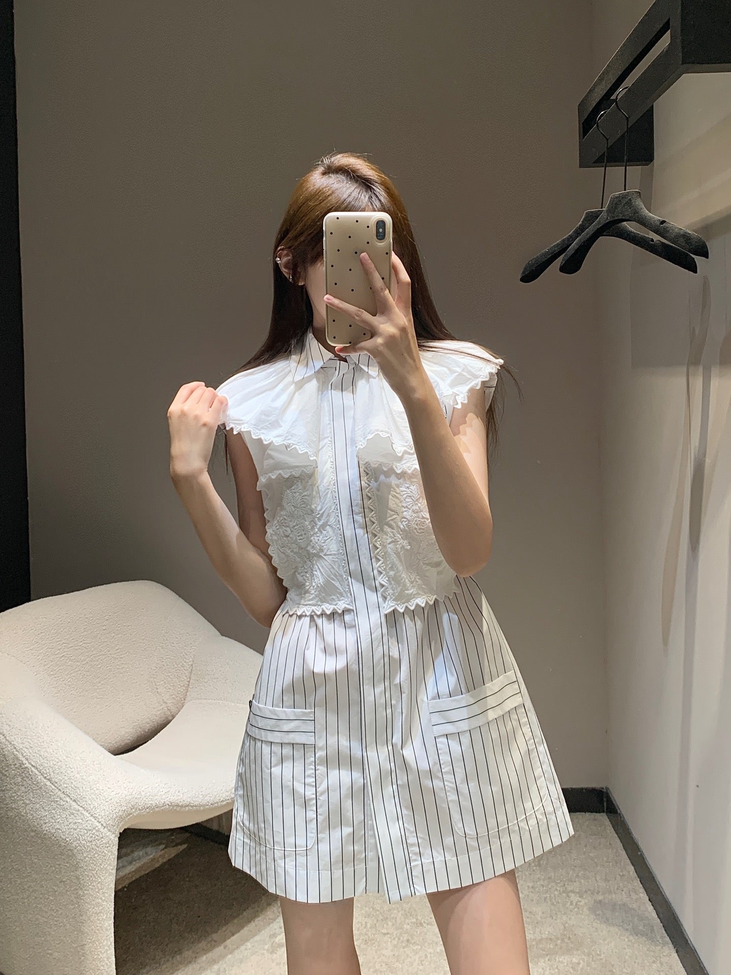 Chan 25ss  embroidered dress