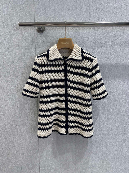 Miu 25fw knitted shirt
