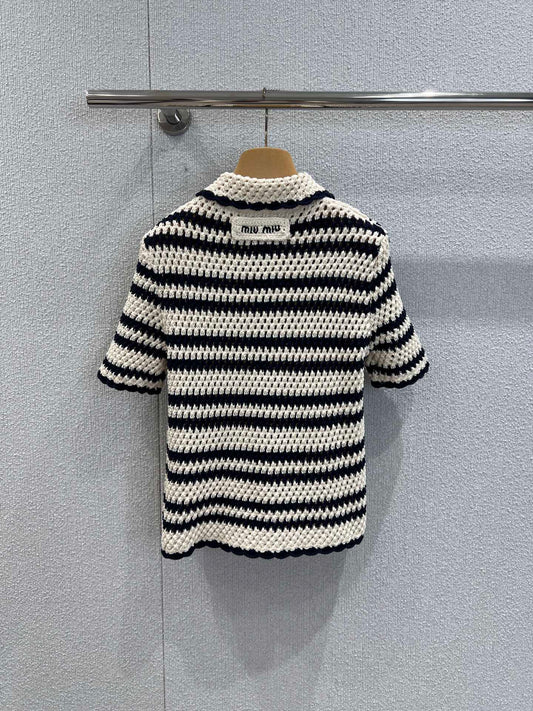 Miu 25fw knitted shirt