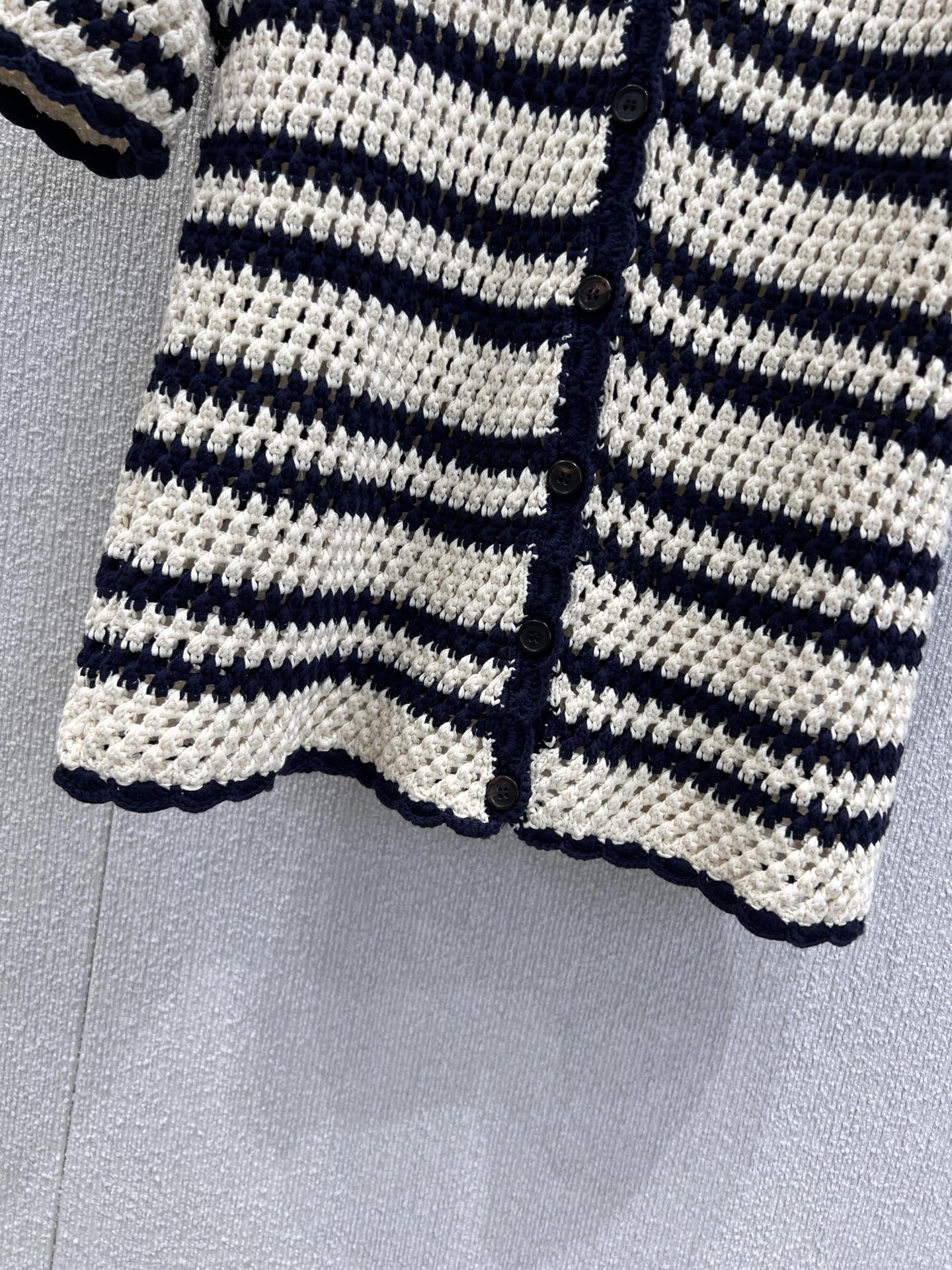 Miu 25fw knitted shirt