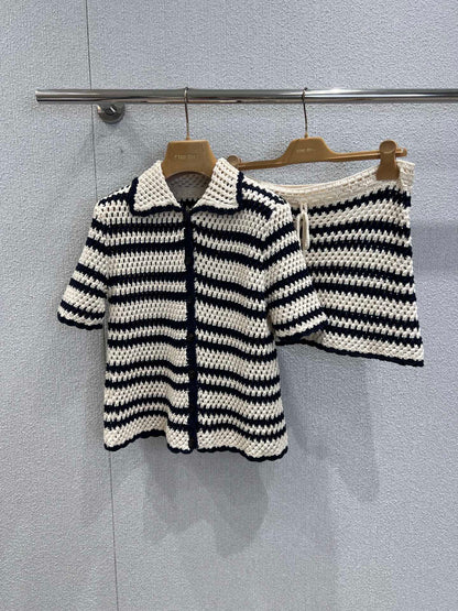 Miu 25fw knitted shirt