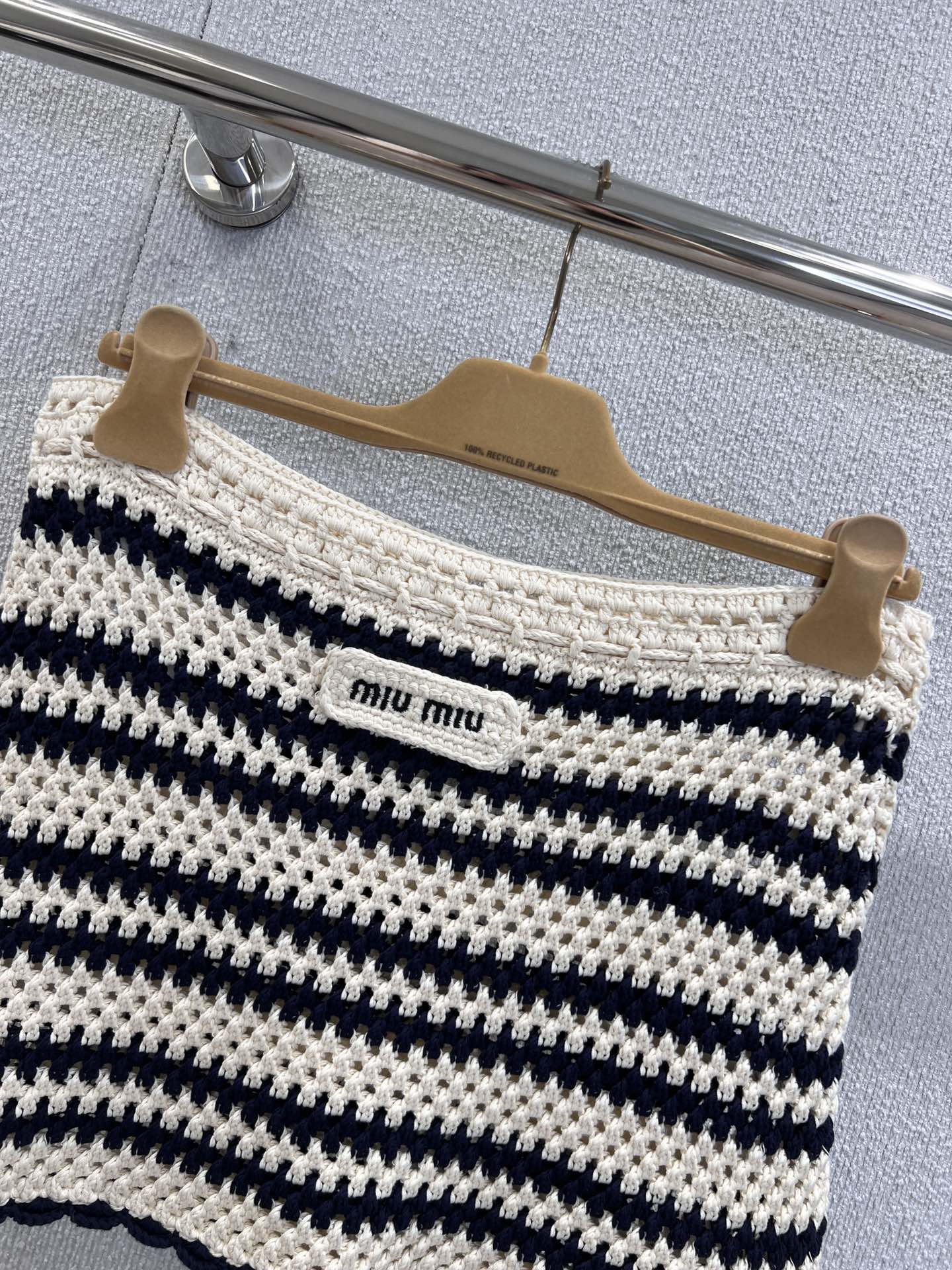 Miu 25fw knitted short