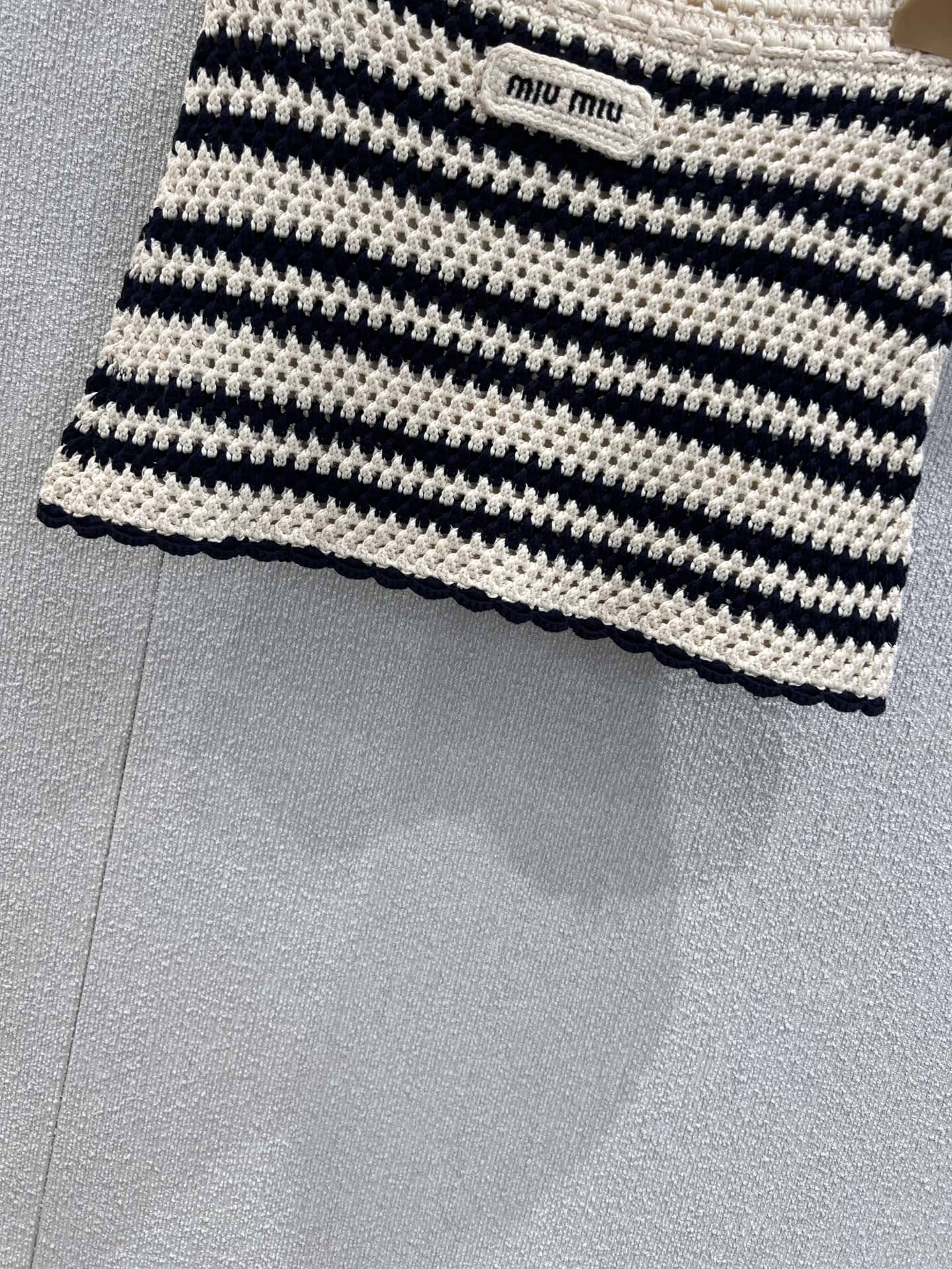 Miu 25fw knitted short