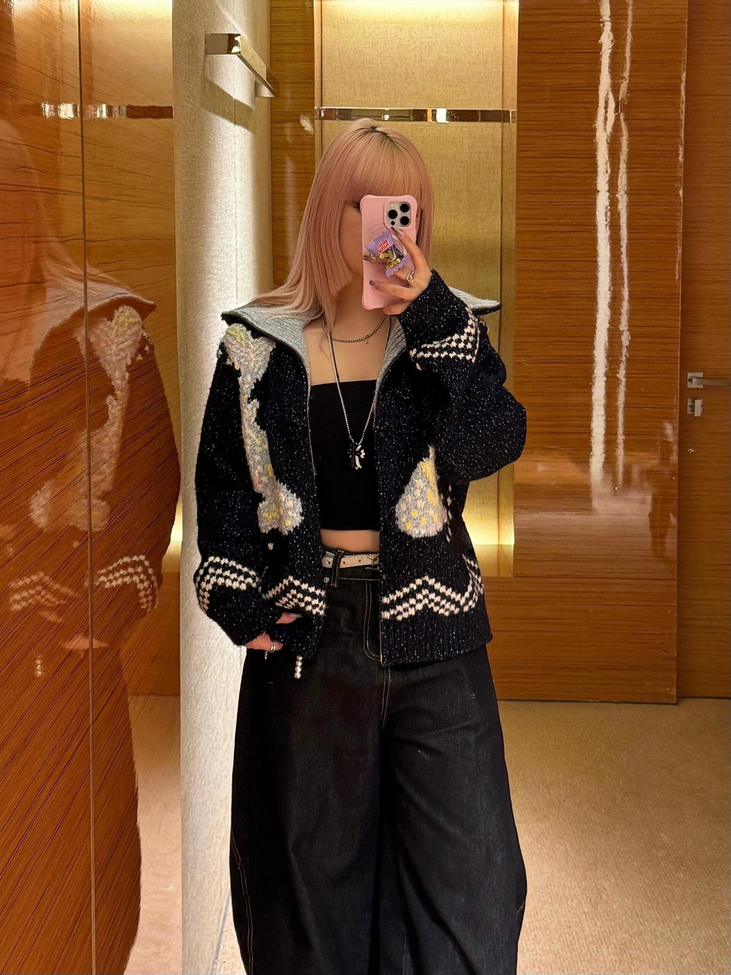 1ou 25fw jacquard jacket