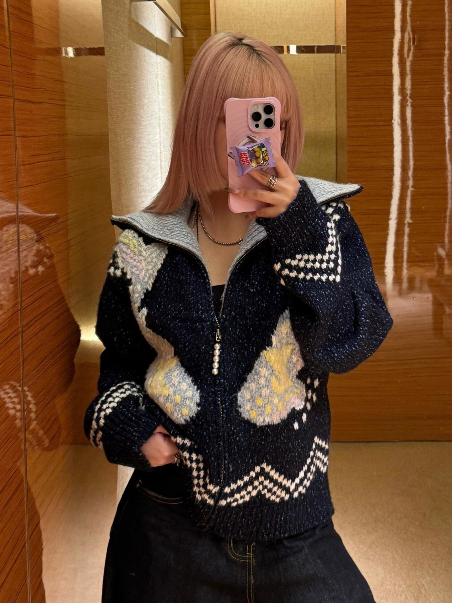 1ou 25fw jacquard jacket
