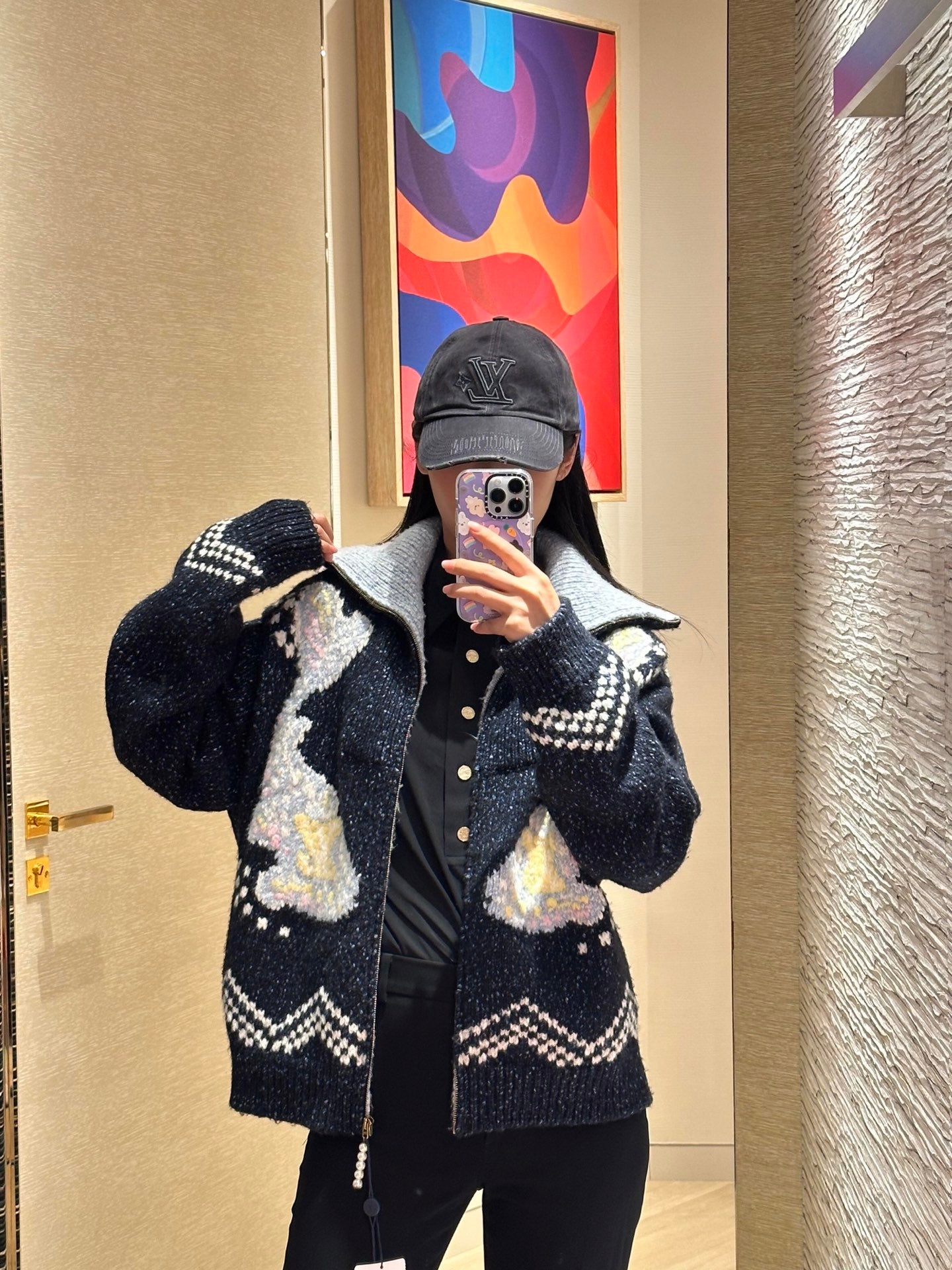 1ou 25fw jacquard jacket